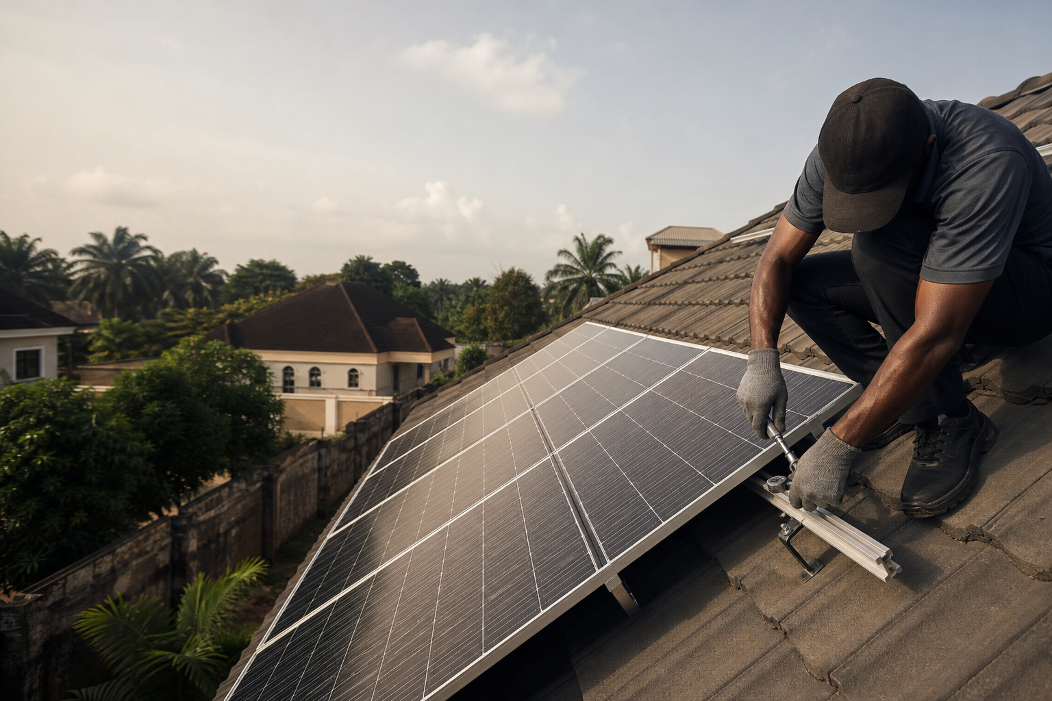 Solar panel installation reference